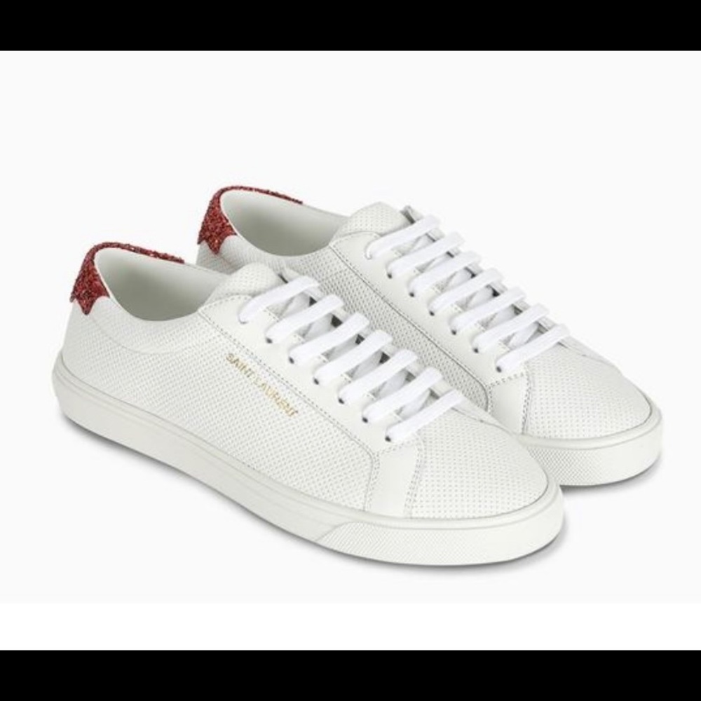 SAINT LAURENT YSL Andy Low-top Sneakers Glitter